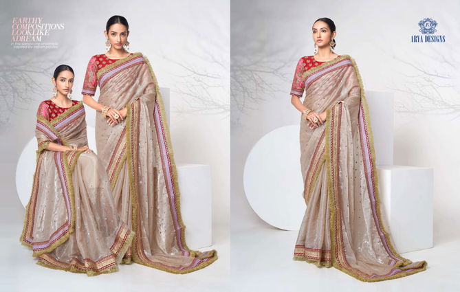 Arya Imperial Vol 9 Designer Organza Wholesale Party Wear Saree 